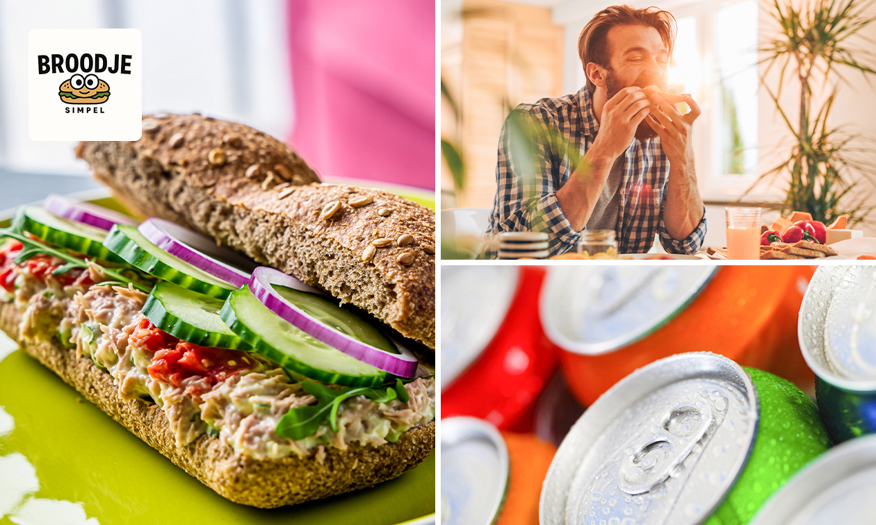 Belegd broodje + drankje voor afhaal