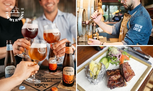 Lunch en 2 services à la carte + bière spéciale au choix ou dégustation + formule apéritive