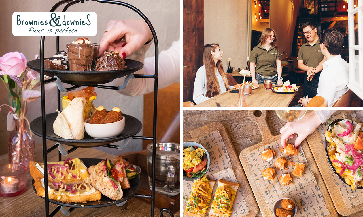 Luxe lunchplank of high tea (2,5 uur) bij Brownies&downieS Luxe lunchplank of high tea (2,5 uur) bij Brownies&downieS
