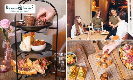 Luxe lunchplank of high tea (2,5 uur) bij Brownies&downieS