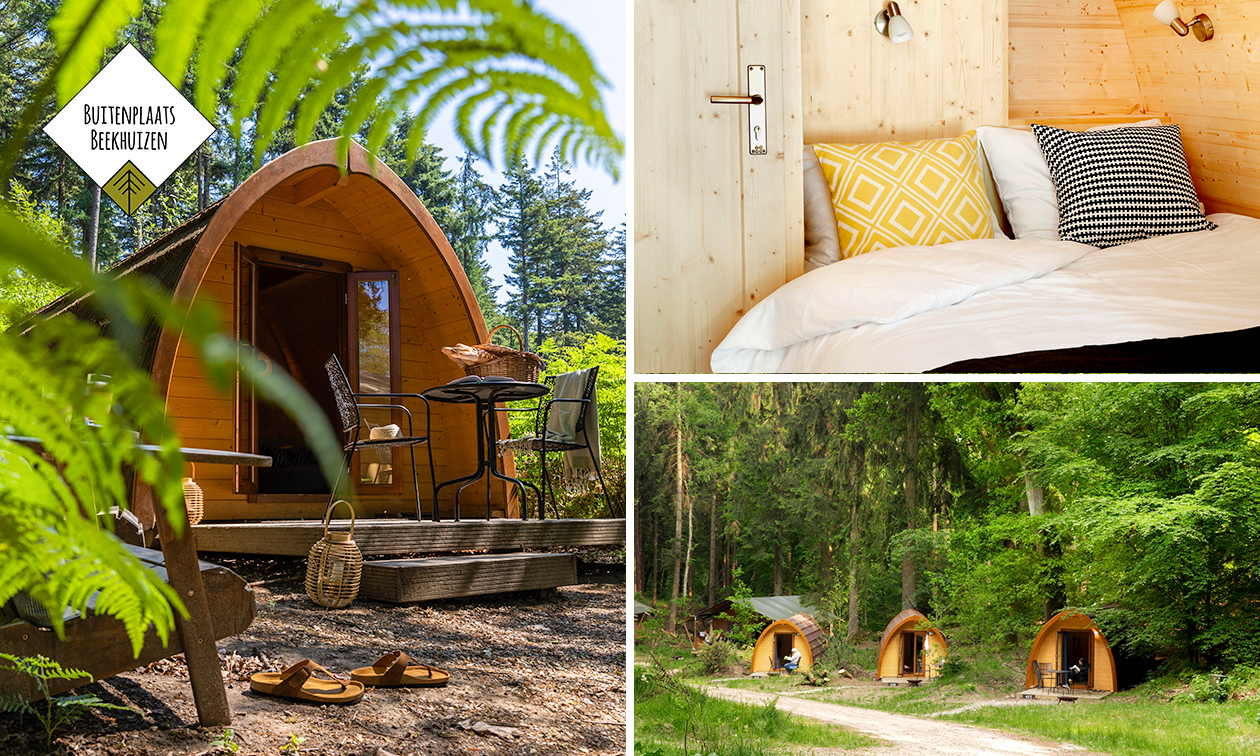 Overnachting(en) in een Pod of Lodgetent XL (2-7 pers)