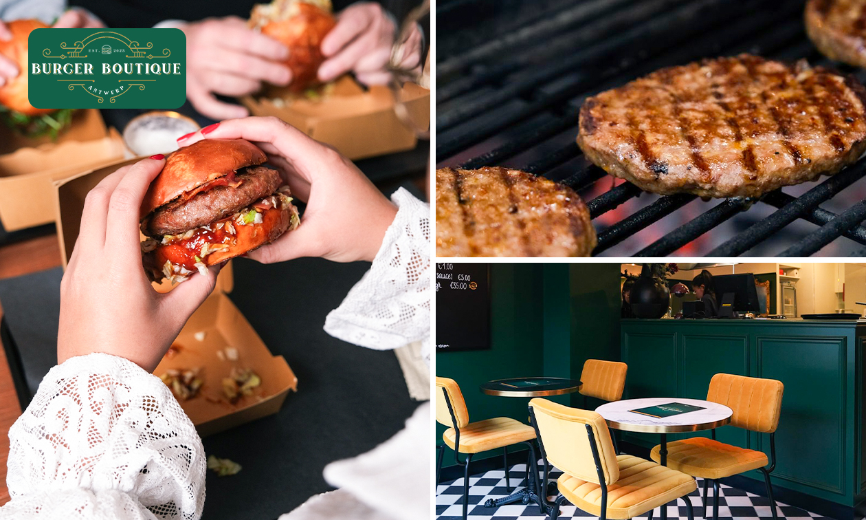 Burger naar keuze + frieten in Antwerpen Burger naar keuze + frieten in Antwerpen