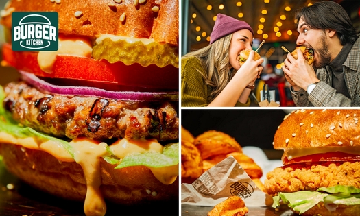 Burger naar keuze + potato wedges