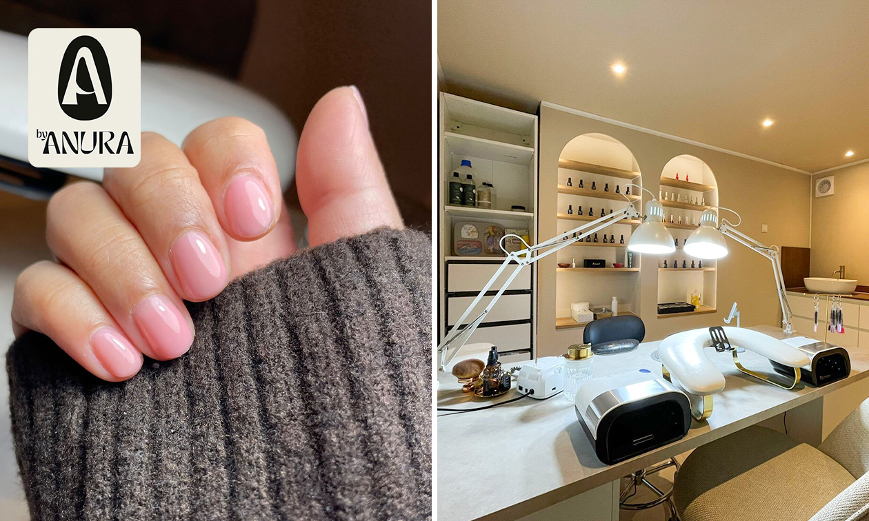 Manicurebehandeling + gellak + versteviging