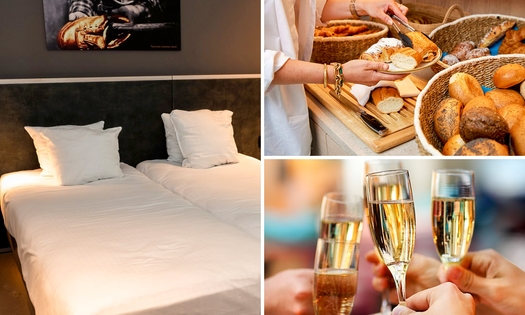 Nuit pour 2 + verre de cava + check-out tardif + évtl. petit-déjeuner