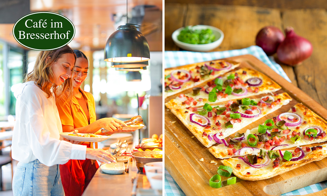 Frühstücksbuffet im Café im Bresserhof