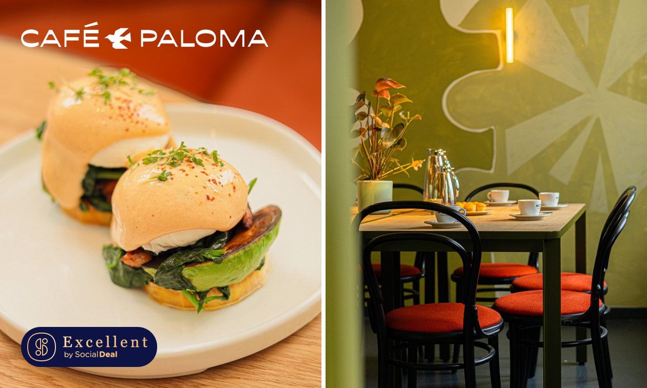 Lunchgerecht naar keuze + evt. taart bij Café Paloma
