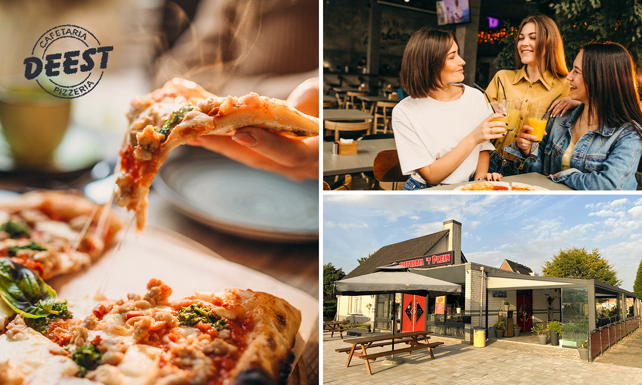 Pizza of kapsalon naar keuze + blikje frisdrank