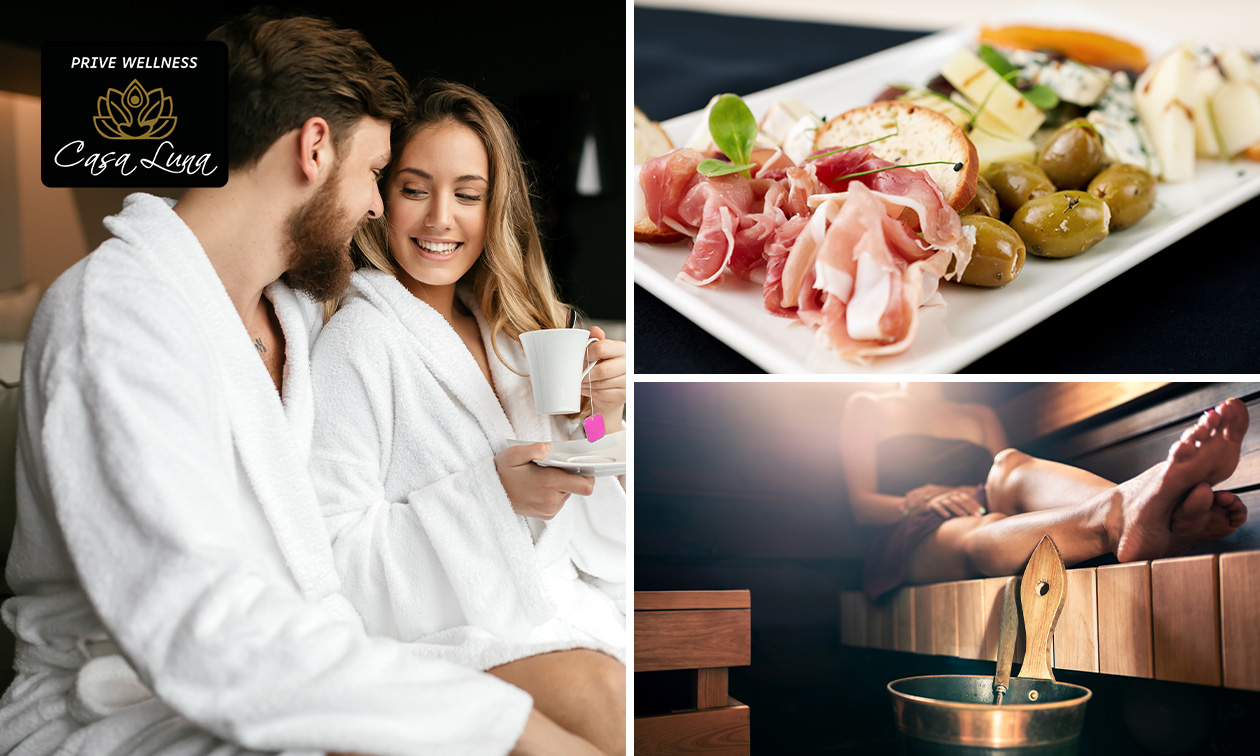 Privé-wellness voor 2 personen (2 of 3 uur) + evt. ontbijt of tapas