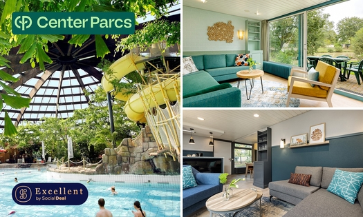 2, 3 of 4 overnachtingen voor 2 tot 6 personen bij Center Parcs De Huttenheugte