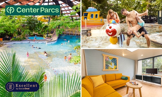 2, 3 of 4 overnachtingen voor 4 tot 6 personen bij Center Parcs De Huttenheugte