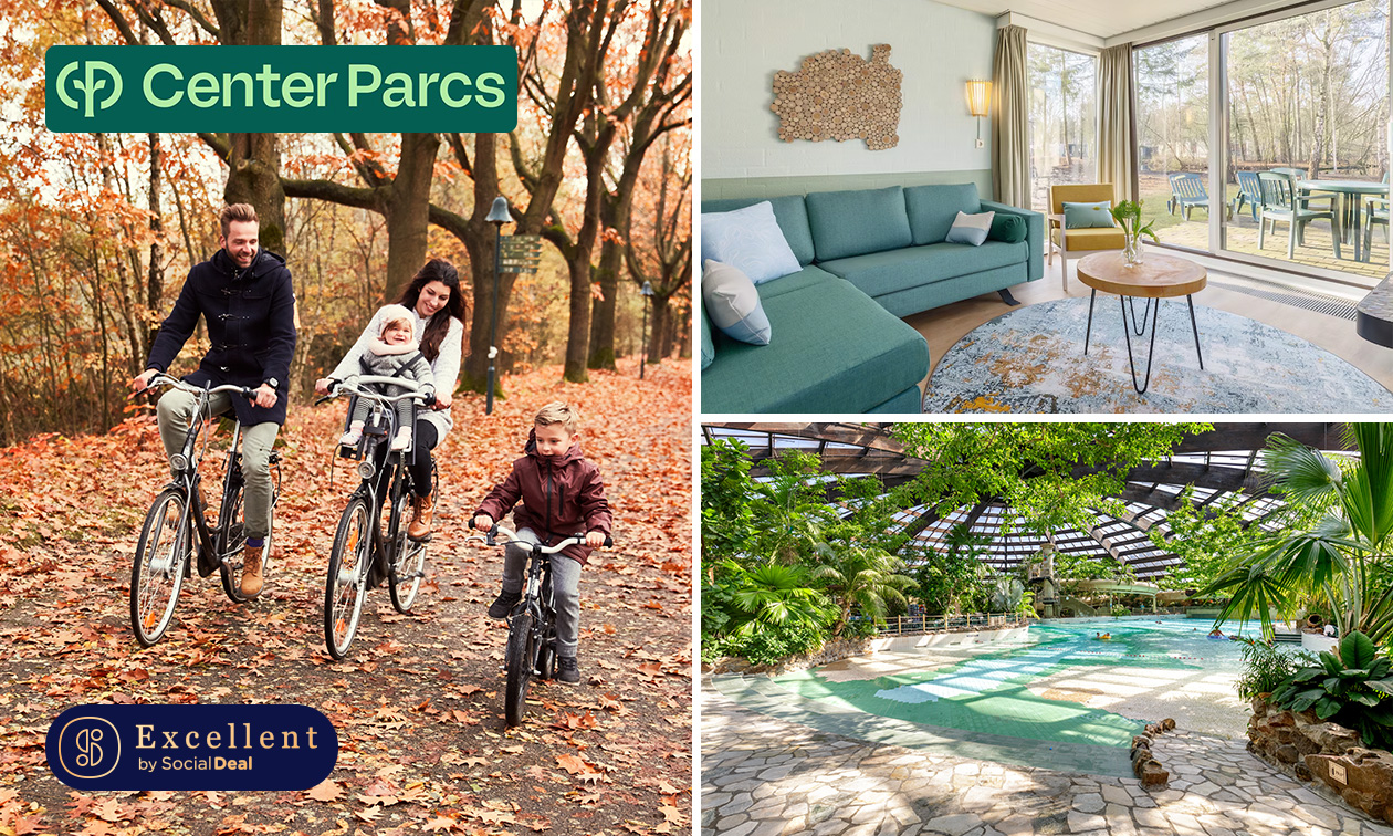 Overnachtingen voor 2 tot 6 personen bij Center Parcs Overnachtingen voor 2 tot 6 personen bij Center Parcs