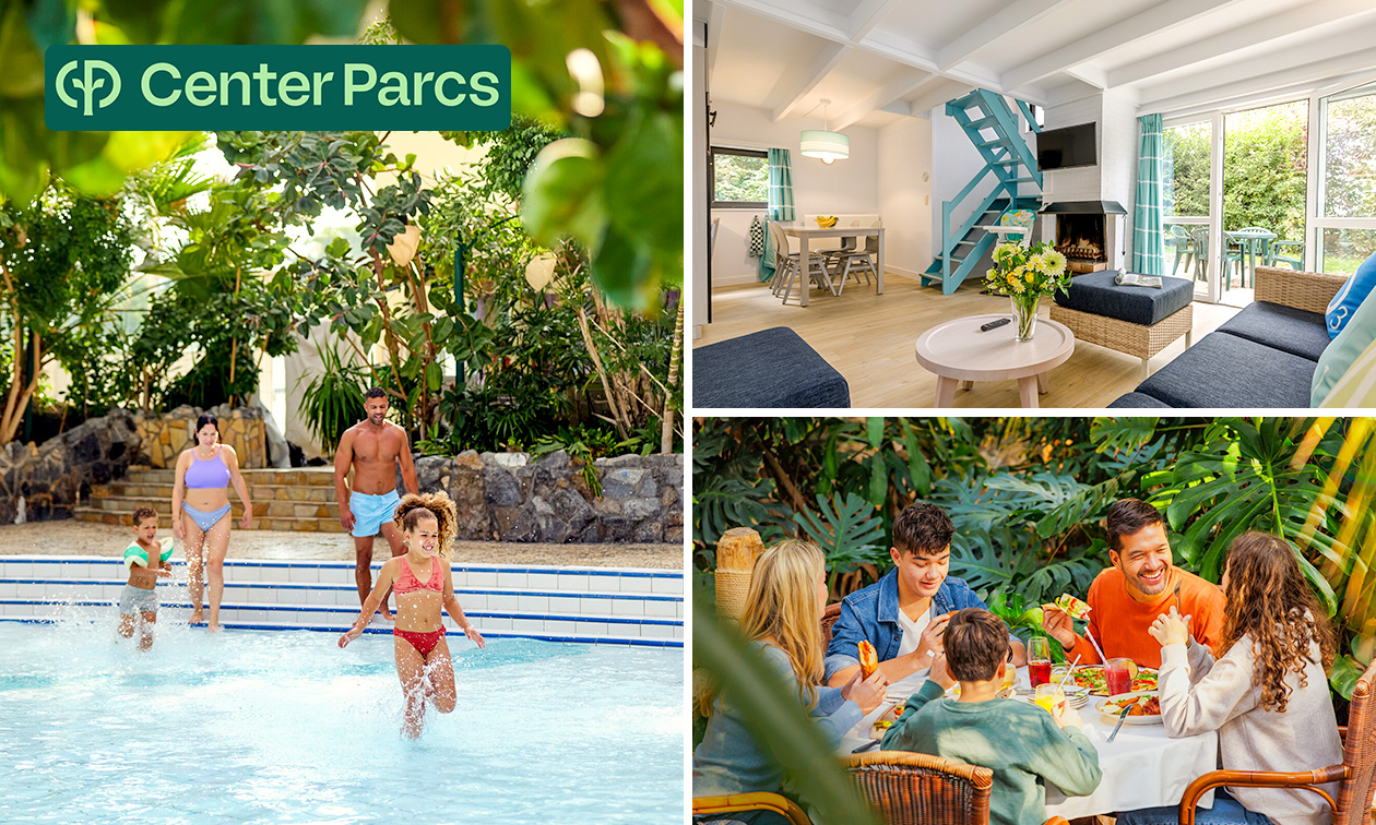 Weekend of midweek weg voor 4 tot 6 personen bij Center Parcs Mystery Park in BelgiÃ«