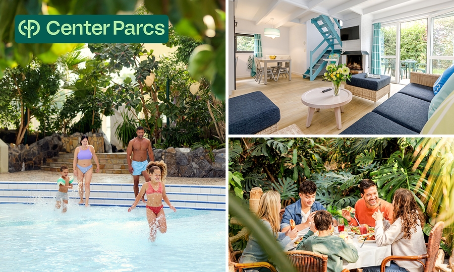 Weekend of midweek weg voor 4 tot 6 personen bij Center Parcs Mystery Park in België