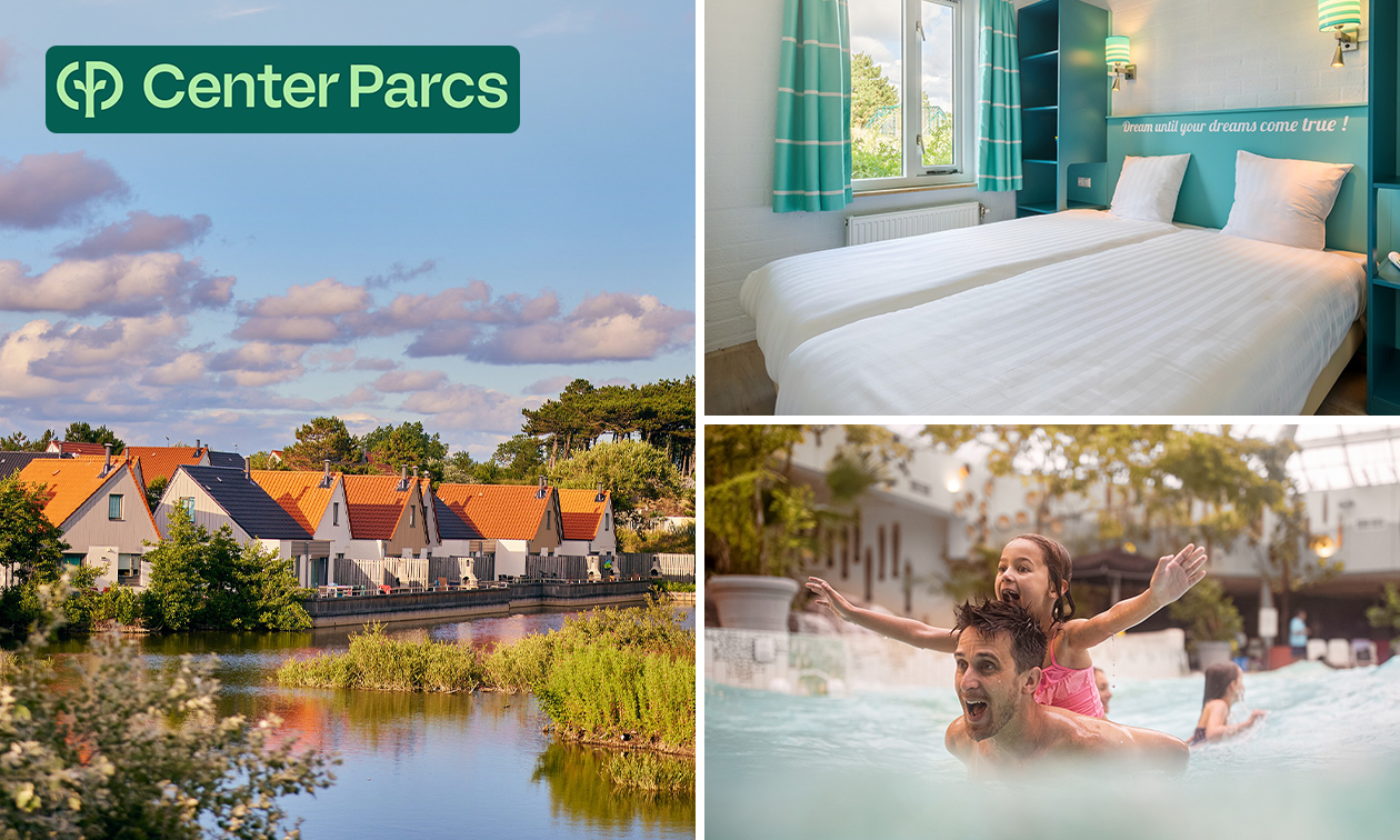 3, 4 of 7 overnachtingen voor 4 tot 6 personen in Center Parcs Zandvoort
