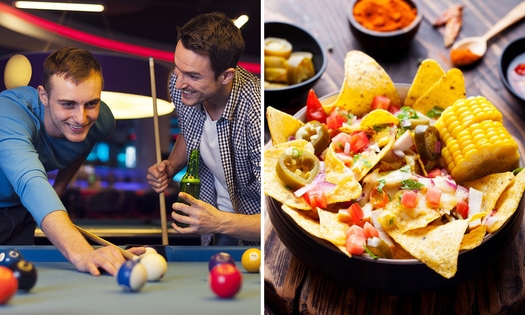 Poolen of snookeren + nacho's bij Chaos in hartje Leuven