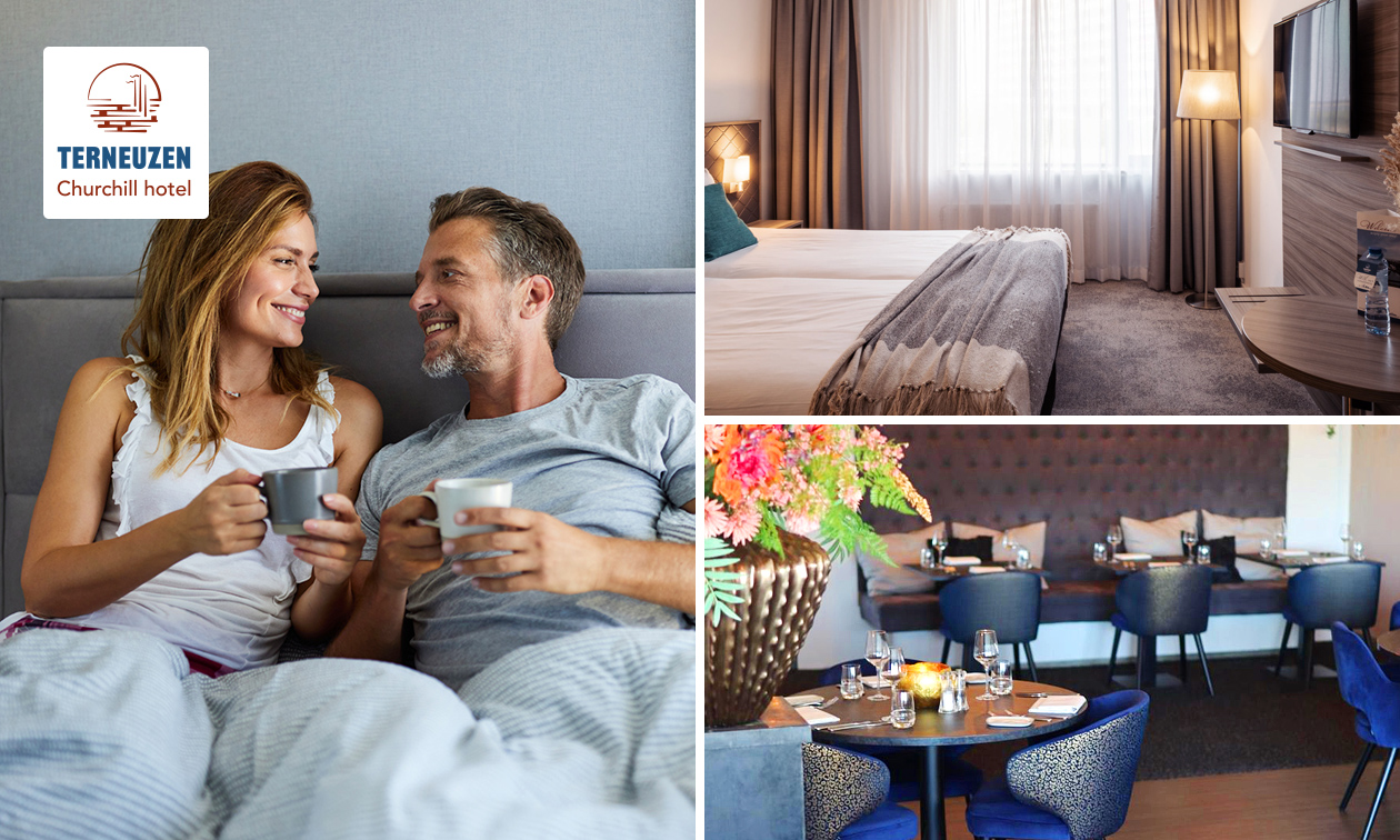 Overnachting voor 2 + ontbijt + late check-out in Terneuzen