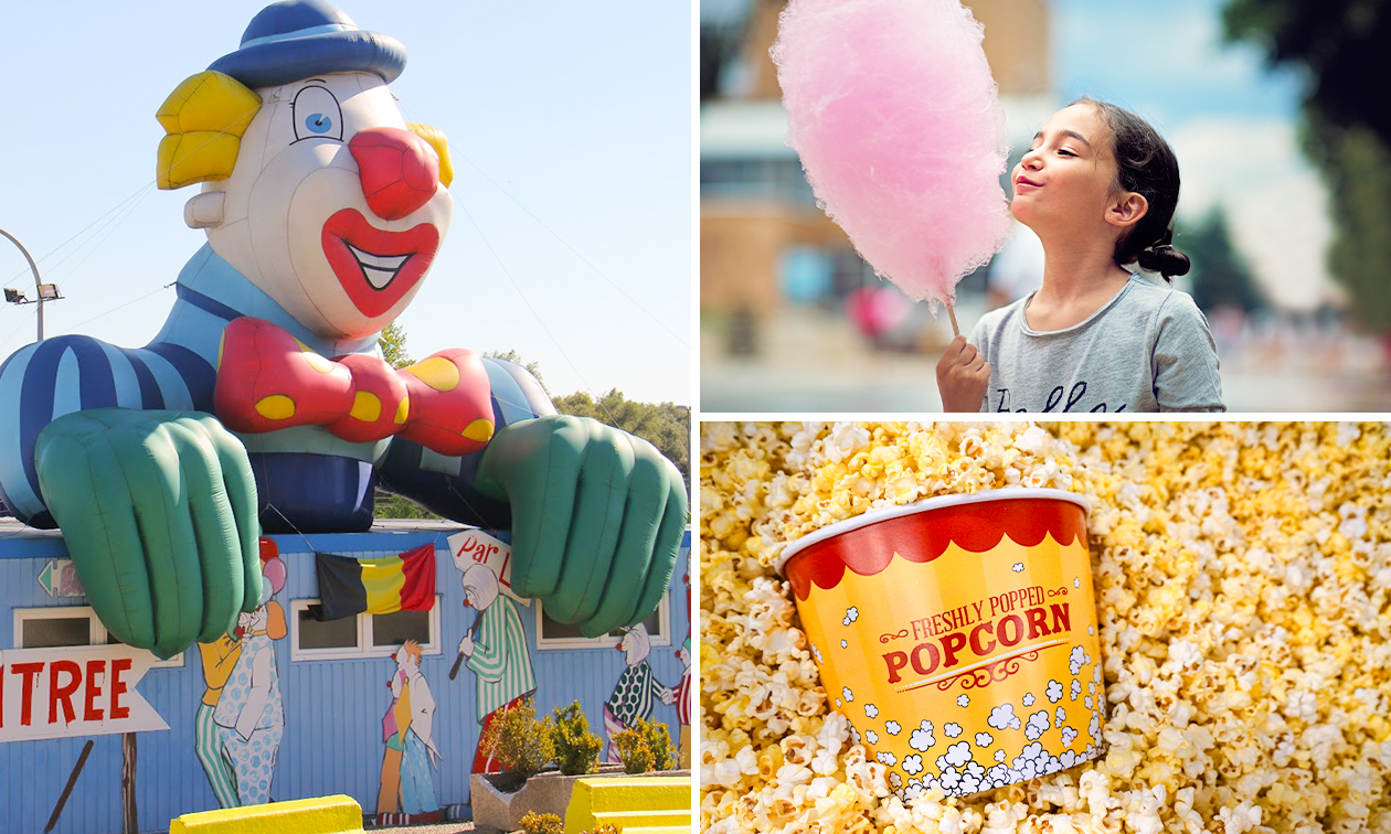 Entrée aire de jeux + barbe à papa ou pop-corn