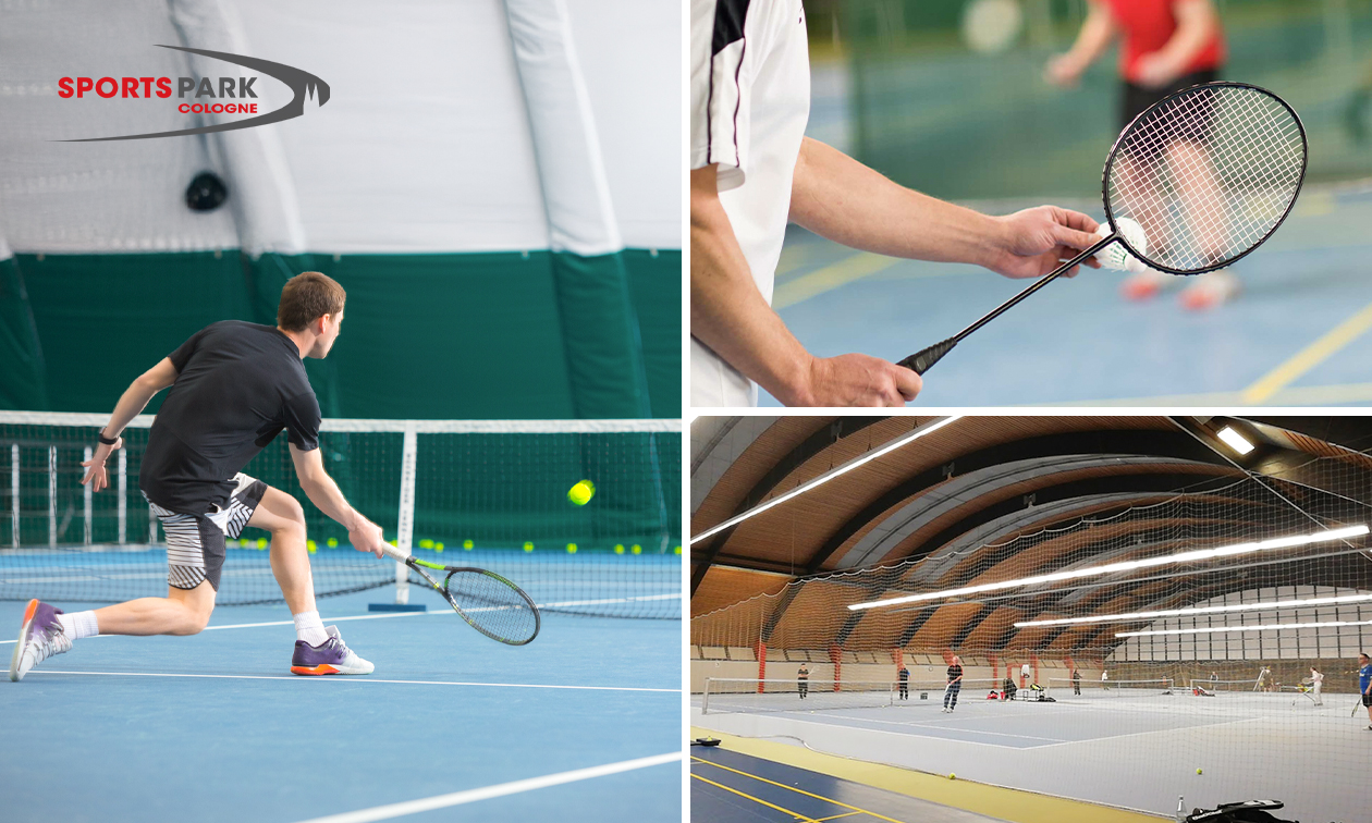 1 oder 2 Stunden Badminton oder Tennis + 2 Schläger + Ball in Köln