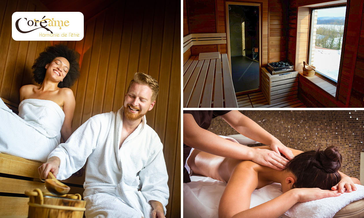 Entrée au wellness (3h) pour 2 + évlt. massage ou rituel oriental (2h) en duo près de Verviers