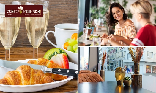 Luxe ontbijt + glaasje cava in hartje Oostende