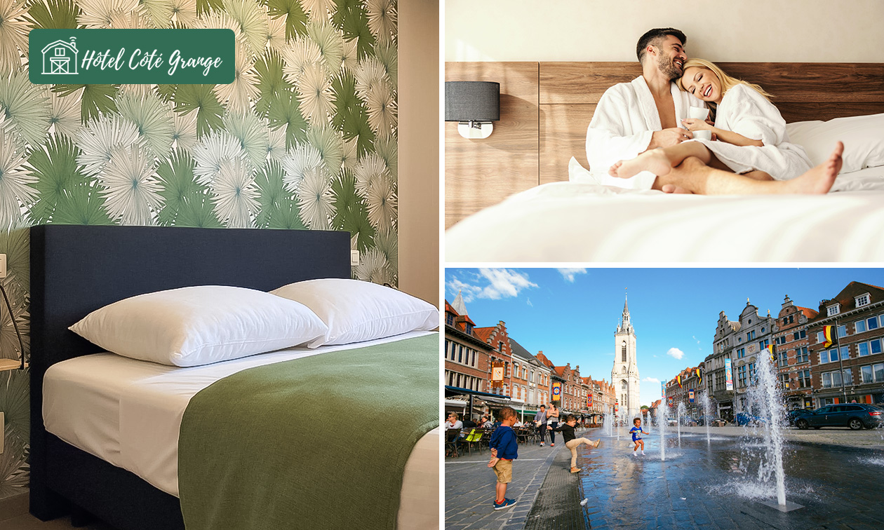 Overnachting voor 2 + ontbijt in Doornik