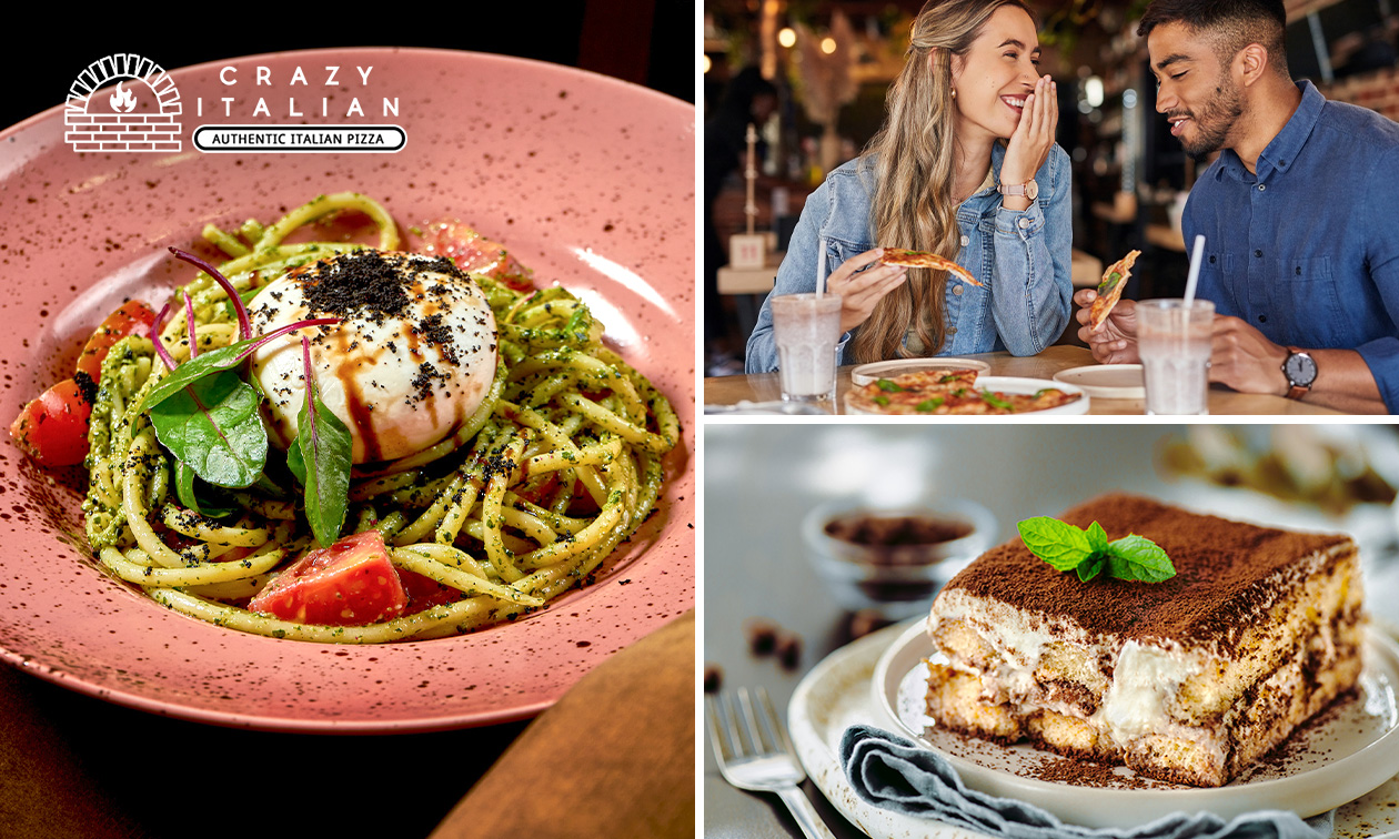 Italiaans 3-gangen keuzediner bij Crazy Italian in hartje Apeldoorn
