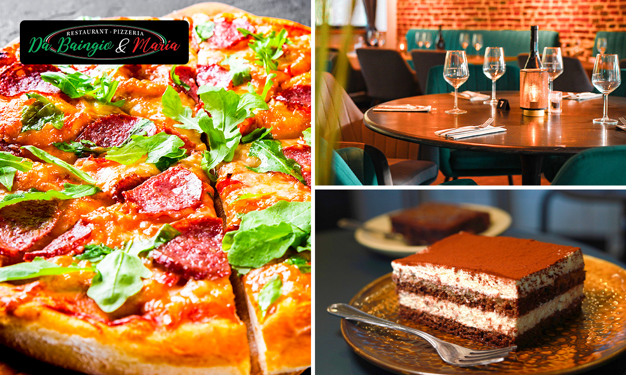 Menu pizza en 2 ou 3 services à la carte chez Da Baingio & Maria