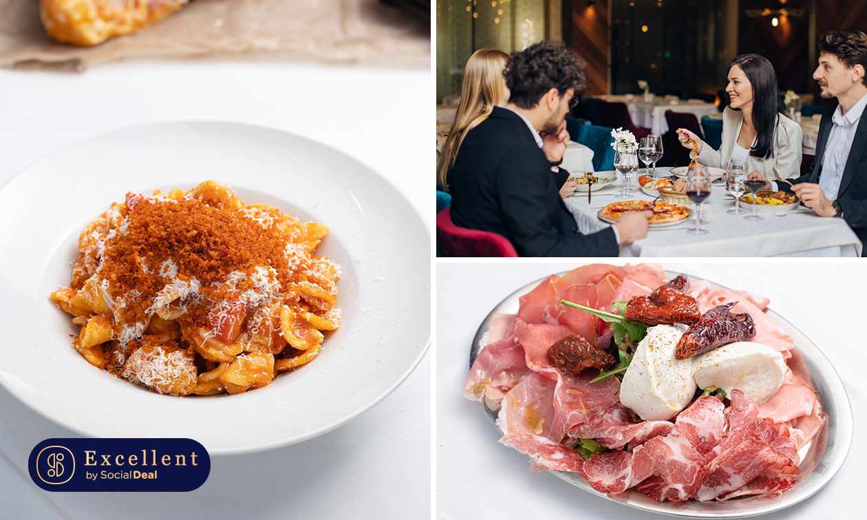 Italiaanse 2-gangenlunch of 3-gangendiner van de chef