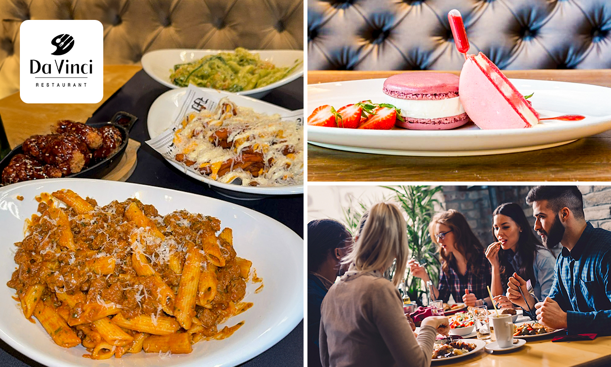 2- of 3-gangendiner à la carte bij Da Vinci