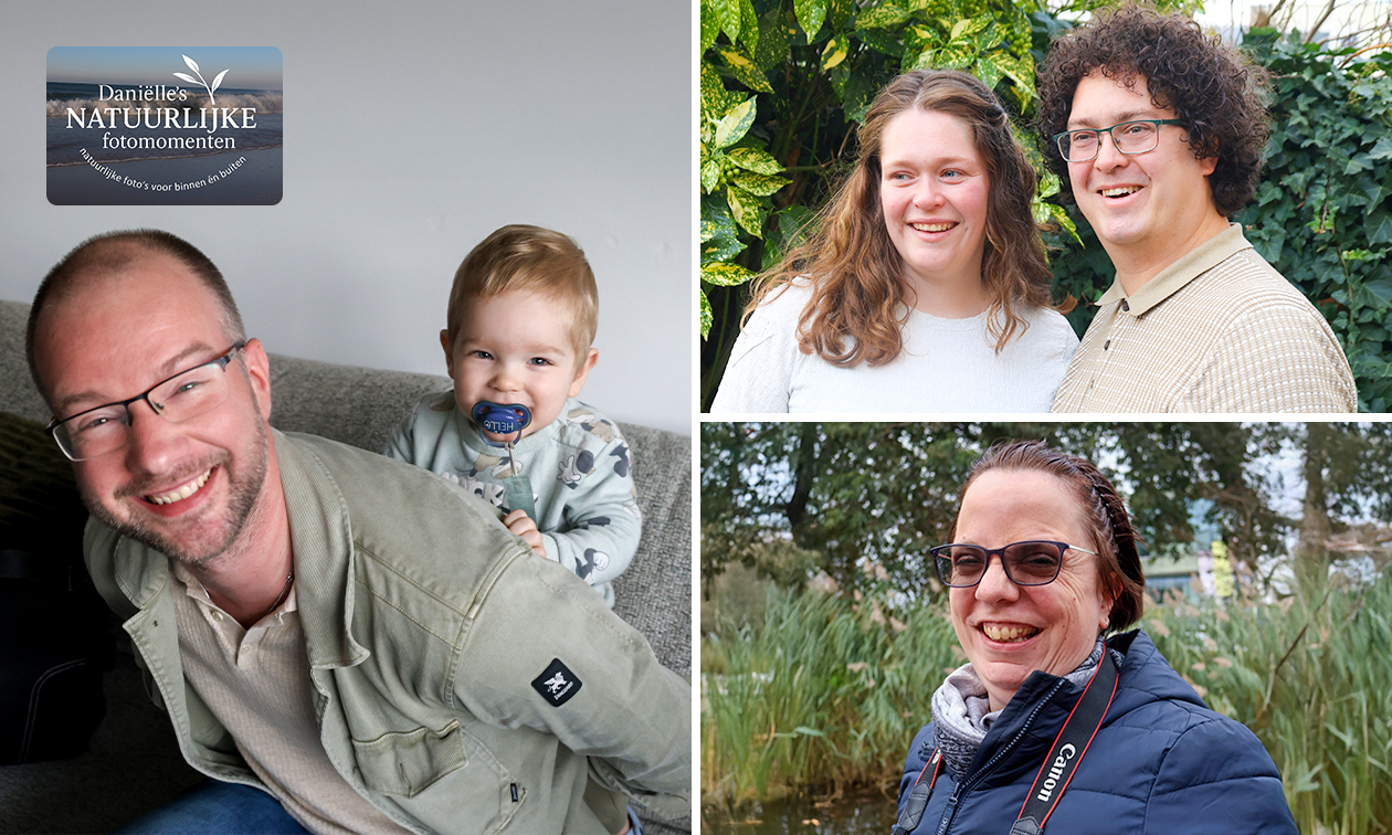 Fotoshoot voor 1 tot 6 personen (max 60 min) + 4 digitale foto's