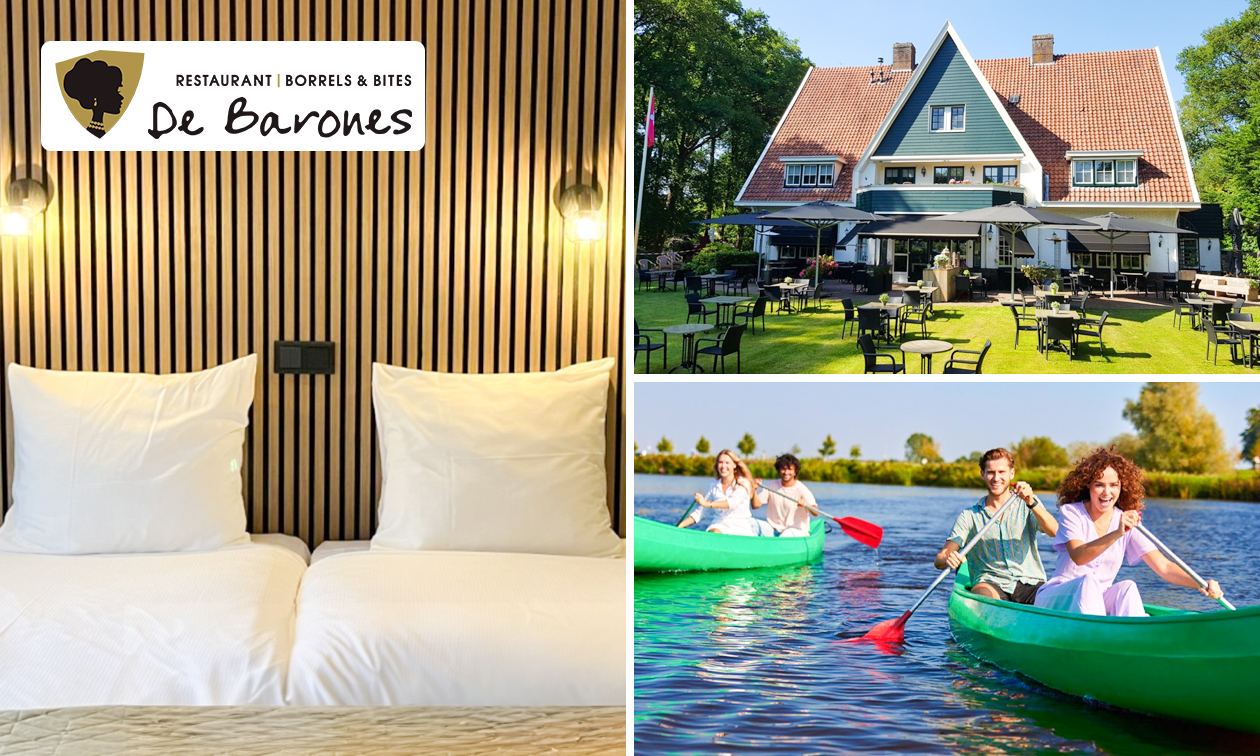 Overnachting(en) voor 2 + ontbijt + late check-out in Dalfsen