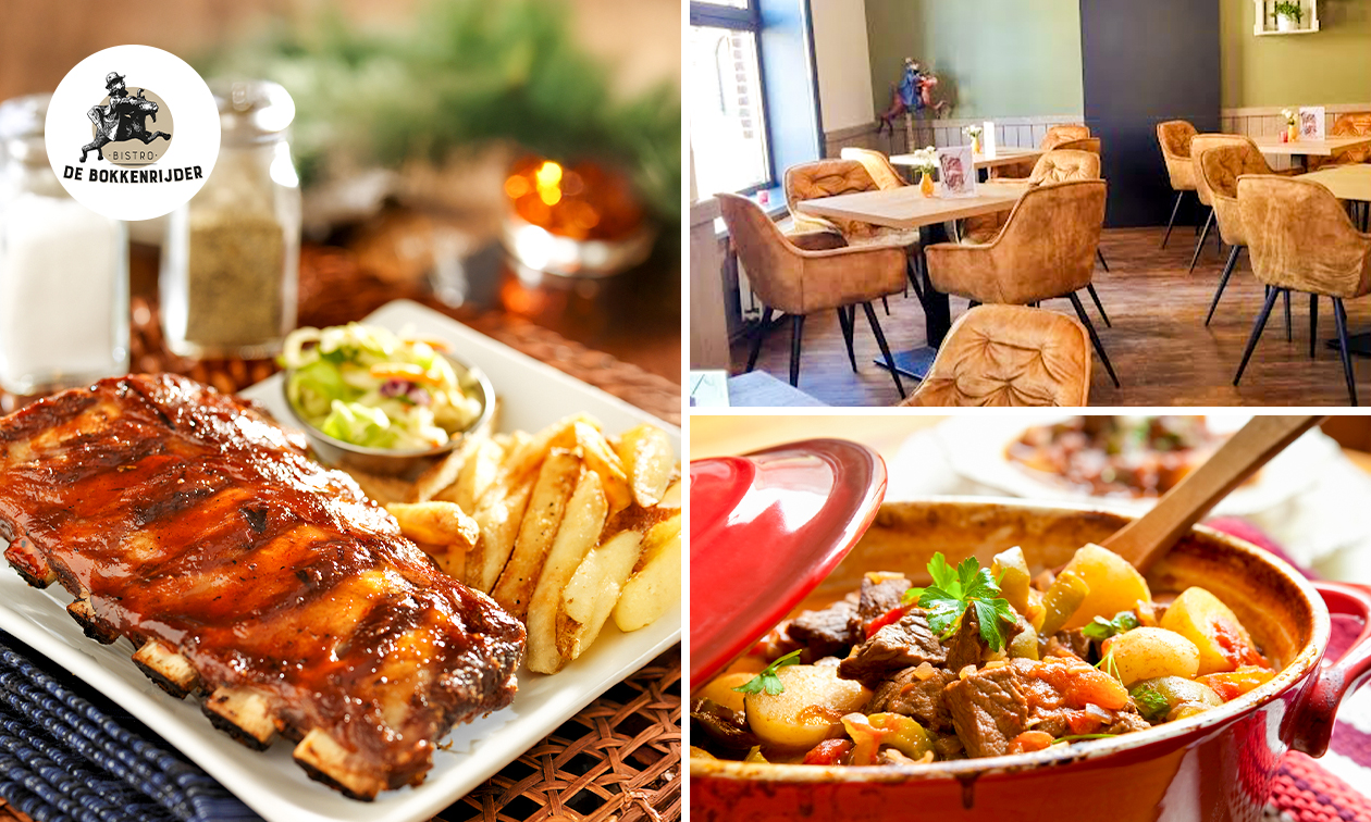 2- of 3-gangendiner of -lunch à la carte in hartje Wellen