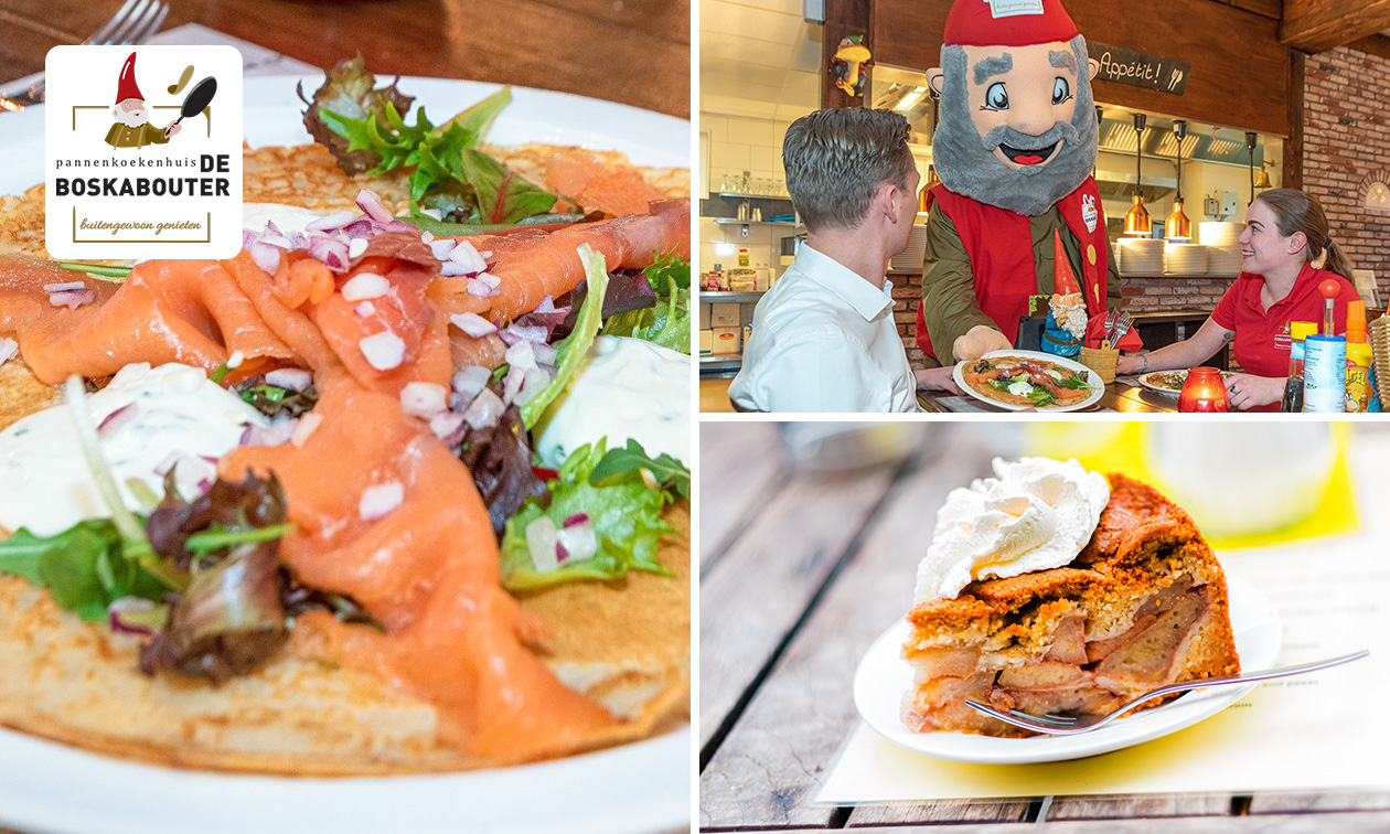 3-gangen keuzediner bij Pannenkoekenhuis De Boskabouter in Harderwijk