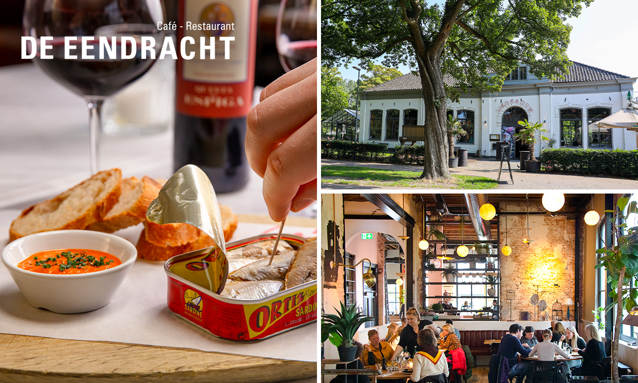 Borrelplank + 2 drankjes naar keuze bij De Eendracht in ‘t IJkgebouw