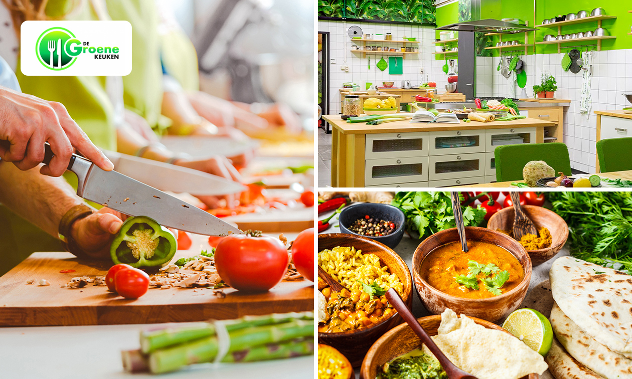 Kookworkshop naar keuze (3 tot 4,5 uur) bij De Groene Keuken