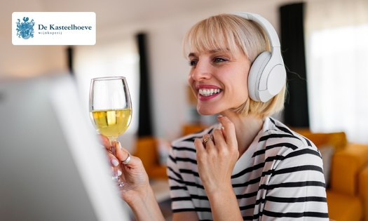 Cours d'œnologie en ligne + dégustation de vins par De Kasteelhoeve