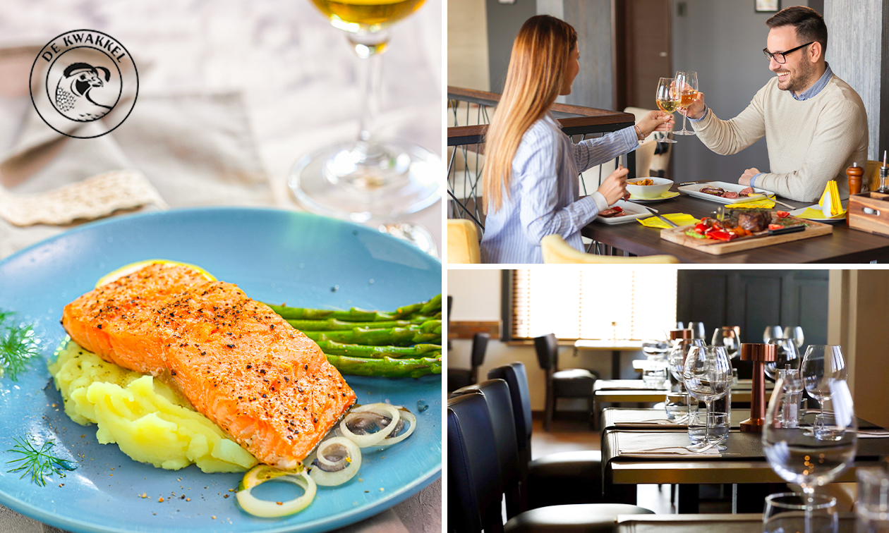 Menu en 3 services au choix chez De Kwakkel