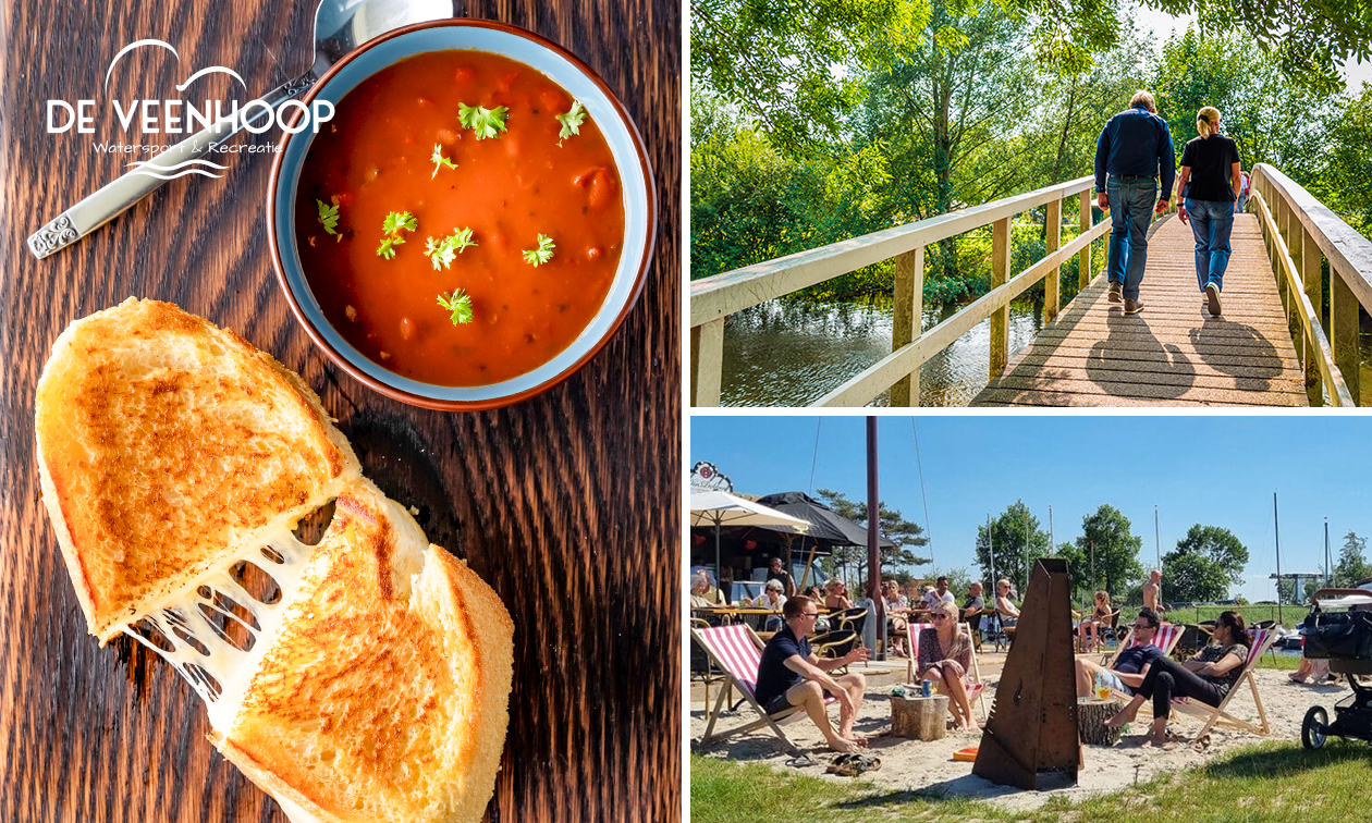 Wandel- of fietsarrangement incl. koffie/thee + gebak + 2-gangenlunch