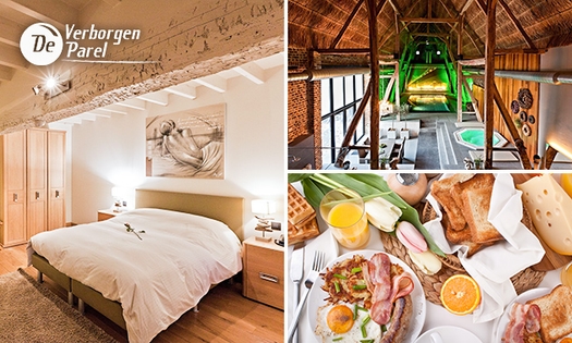 Luxe overnachting + ontbijt + aperitief nabij Hasselt