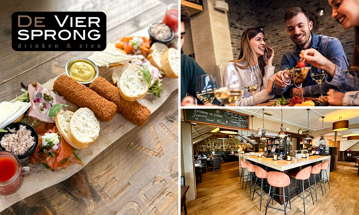 Goedgevulde lunchplank bij De Viersprong Vinkeveen