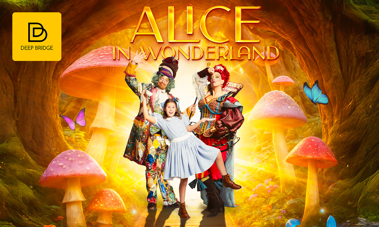 Ticket voor de musical Alice in Wonderland