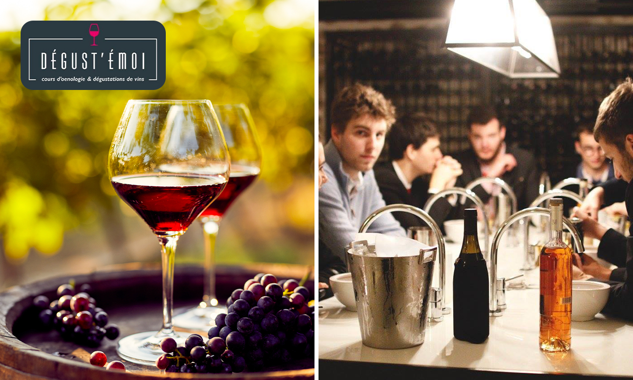 Wijnproeverijworkshop voor 1 of 2 personen (2 of 4 uur) in Rijsel of Brussel