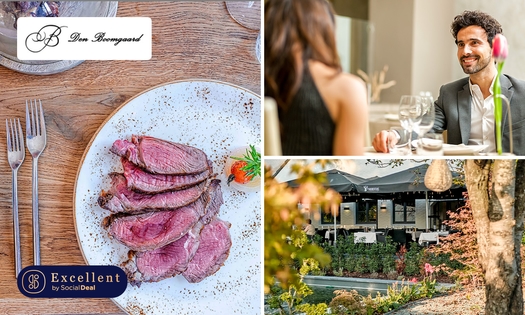 Lunch en 3 services ou dîner en 4 services au choix chez Den Boomgaard