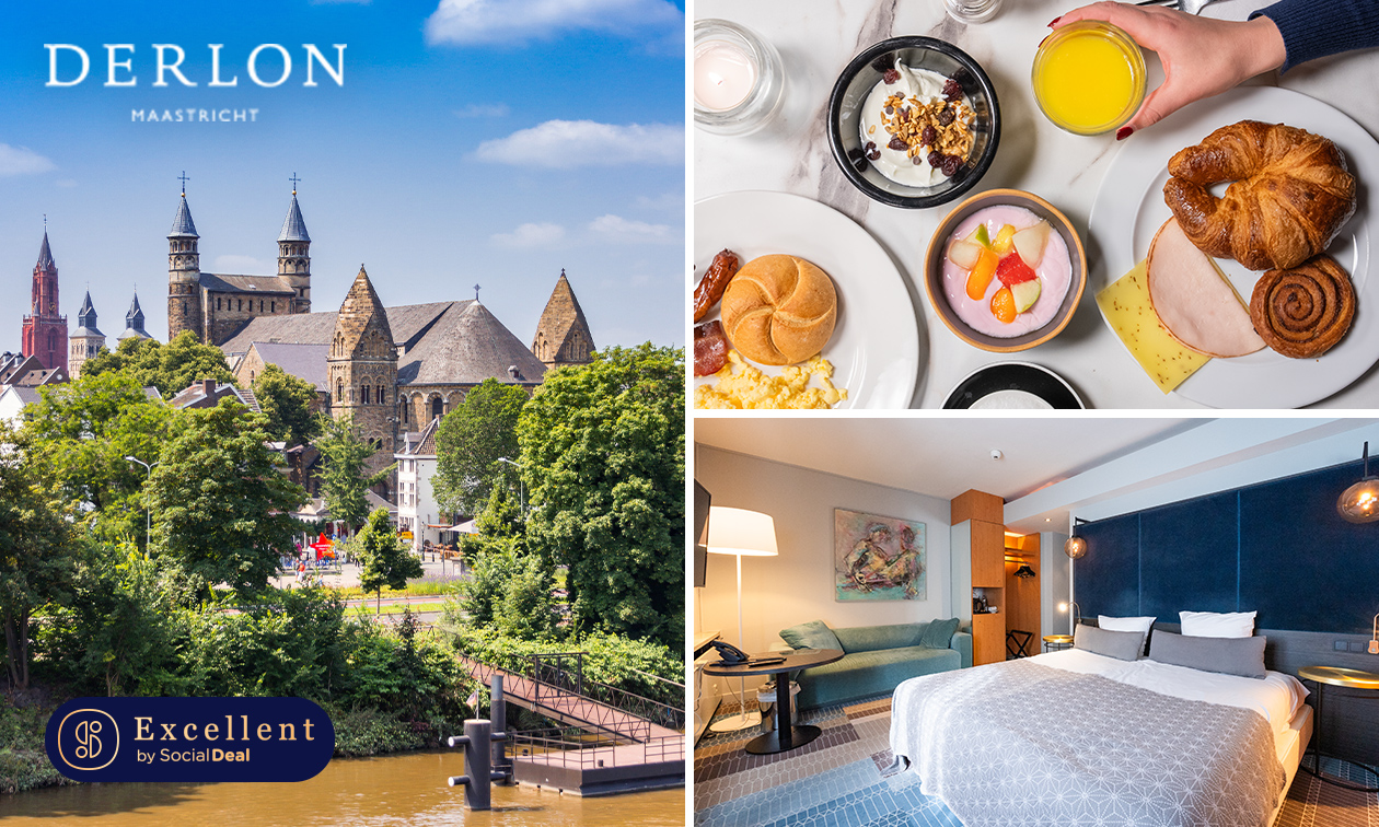 Nuit de luxe pour 2 + petit-déjeuner + évtl. dîner en 3 services au cœur de Maastricht