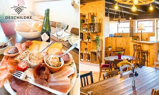 Luxe ontbijt incl. koffie/thee + glas wijn + wandelkaart bij Deschildre Streekproducten