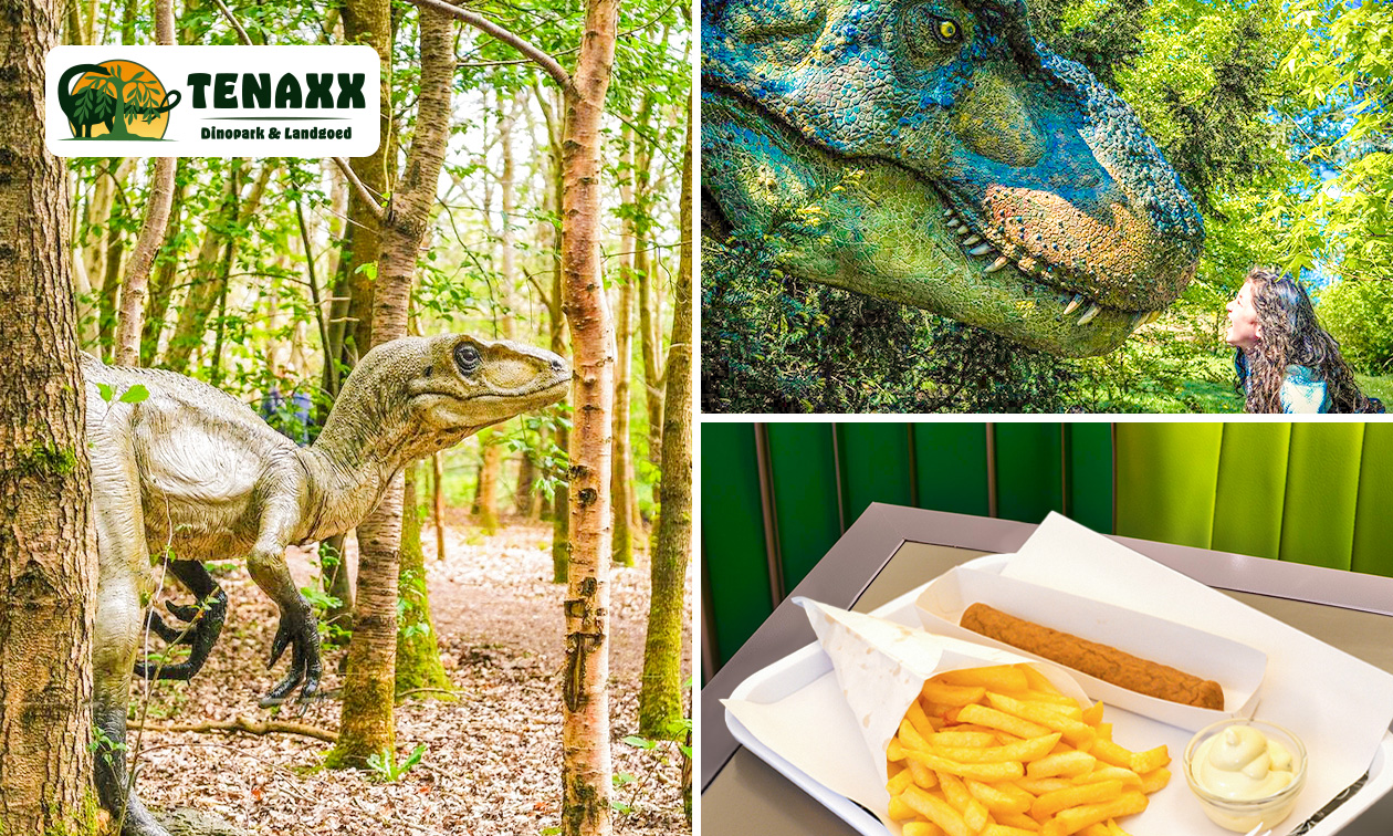 Eintrittsticket + Snack-Menü bei Tenaxx Dinopark & Estate