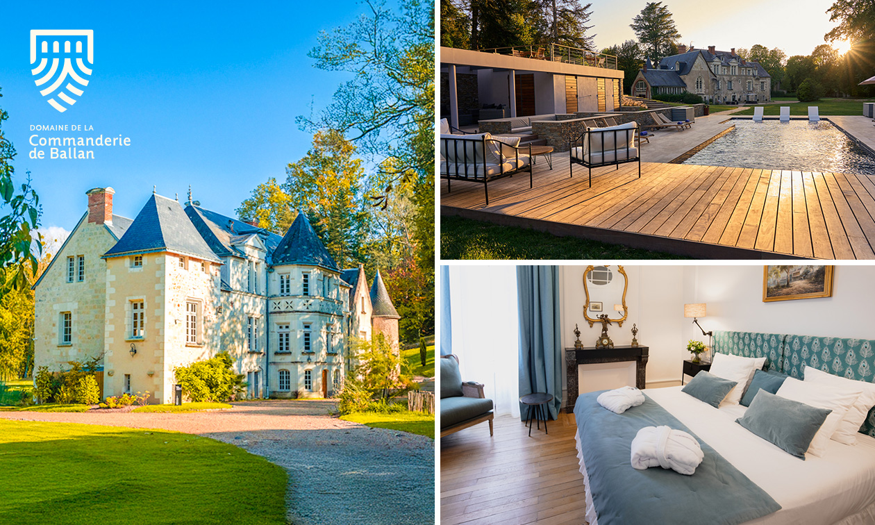 Overnachting voor 2 tot 8 personen + ontbijt dicht bij Tours