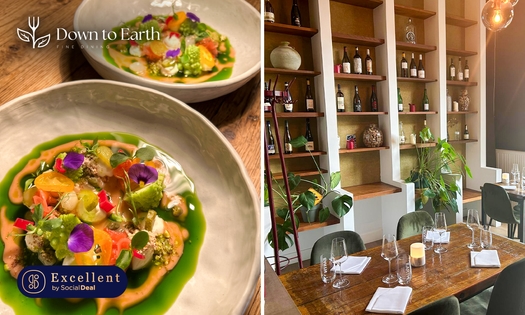 6- of 7-gangen fine dining-diner van de chef bij Down to Earth Dining
