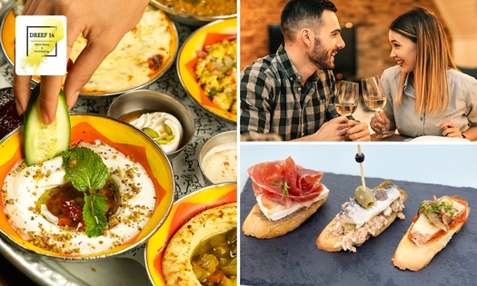 Grieks 3-gangen shared dining-diner OF tapastafel + aperitief